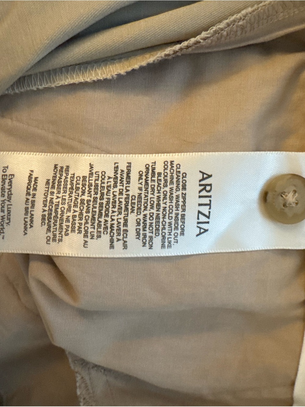 Aritzia Babaton High-Rise Wide-Leg Cropped Trousers in Beige - Picture 16 of 16